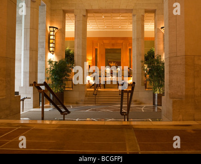 Hall, Four Seasons Hotel, New York City, USA Banque D'Images