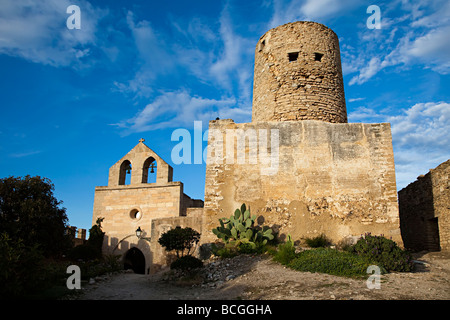 Tour de guet en ruine des Capdepera Mallorca Espagne Castell Banque D'Images