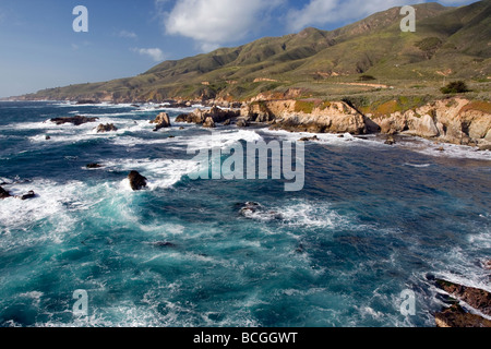 Côte de Big Sur, Californie, USA. Banque D'Images