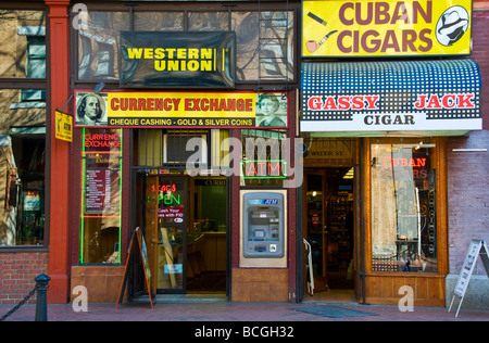 Célèbre magasin de cigares cubains sur la rue Water à Gastown Vancouver Banque D'Images