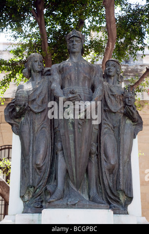 Le Grand Siège Monument, saint, La Valette, Malte Banque D'Images