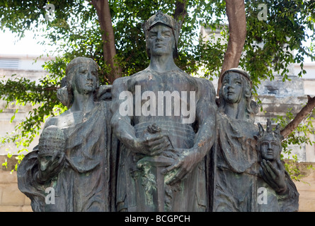 Le Grand Siège Monument, saint, La Valette, Malte Banque D'Images