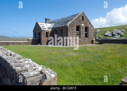 L'école utilisée dans le film La Fille de Ryan (1970) tourné sur la péninsule de Dingle, comté de Kerry, Irlande. Banque D'Images