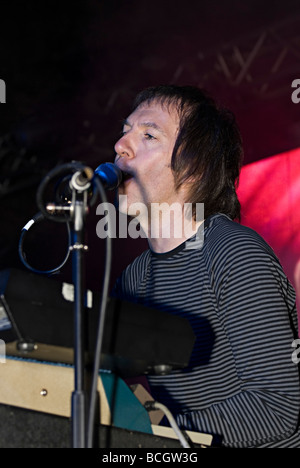 Ll'inspiral carpets groupe de rock alternatif manchester jouer live à Birmingham ville racines 2007 Banque D'Images