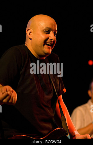 Ll'inspiral carpets groupe de rock alternatif manchester jouer live à Birmingham ville racines 2007 Banque D'Images