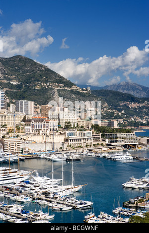 Vue sur Port de Monaco Monte Carlo Banque D'Images