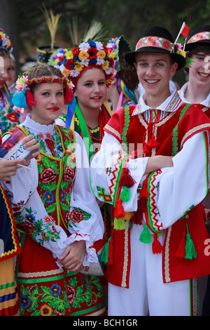 Canada Alberta Banff Canada Day Parade communauté ukrainienne Banque D'Images