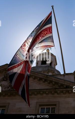 En dehors de l'Union Flag Flying Horse Guards, Londres Banque D'Images