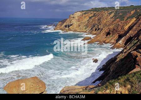 La côte rugueuse de Mossel Bay, province de Western Cape Afrique du Sud Banque D'Images