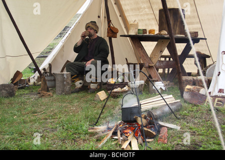 Présentation d'un ancien, oublié Craftsman's professions. La Pologne, Ogrodzieniec. Banque D'Images