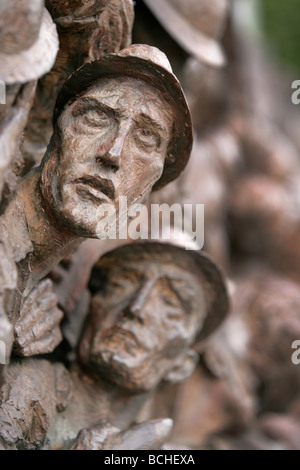Battle of Britain Memorial situé sur la Southbank, Londres Banque D'Images