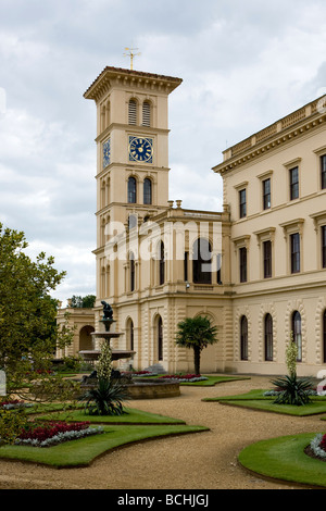 Osborne House and Garden Isle of Wight Angleterre Royaume-uni accueil de la reine Victoria Banque D'Images