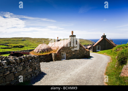 L'Gearrannan Blackhouses Carloway Isle Of Lewis, Western Isles, îles Hébrides, Ecosse, UK 2009 Banque D'Images