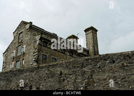 La prison de Dartmoor et haut mur, Devon Banque D'Images