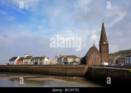 Port de plaisance quai Maryport Côte Cumbria England UK Banque D'Images