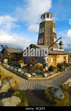 Les Salty Dawg Saloon sur l'Homer Spit sur la péninsule de Kenai dans centre Sud de l'Alaska Banque D'Images