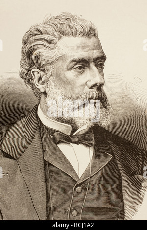 Víctor Balaguer, 1824 -1901. Homme politique catalan et l'auteur. Banque D'Images