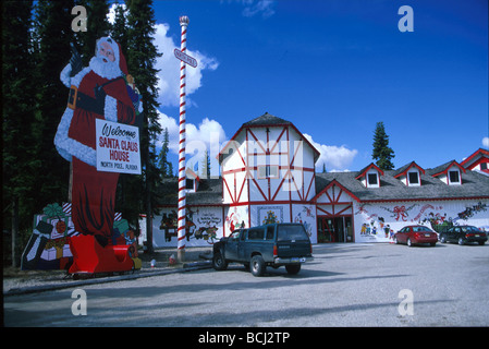 Maison du Père Noël au pôle Nord l'intérieur de l'Alaska Banque D'Images