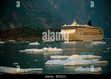 Bateau de croisière Norwegian Spirit* *SE Tracy Arm AK de l'été w/Fords-Terror Icebergs sauvagerie Banque D'Images
