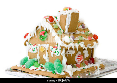 Custom made gingerbread house Banque D'Images