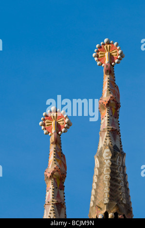 Espagne, Barcelone, Temple Expiatori de la Sagrada Familia Banque D'Images