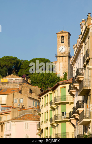 La France. Provence-Alpes-Côte d'Azur. Cannes. Vieille Ville Le Suquet. Banque D'Images