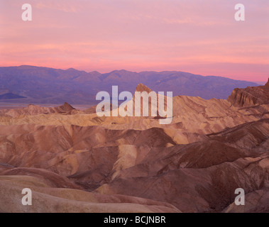 USA Californie Parc National de la vallée de la mort Zabriskie Point Banque D'Images