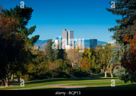 États-unis, Colorado, Denver, d'horizon de l'autre le Denver City Park Banque D'Images