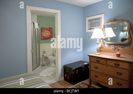 Intérieur salle de bains et chambre à coucher Banque D'Images