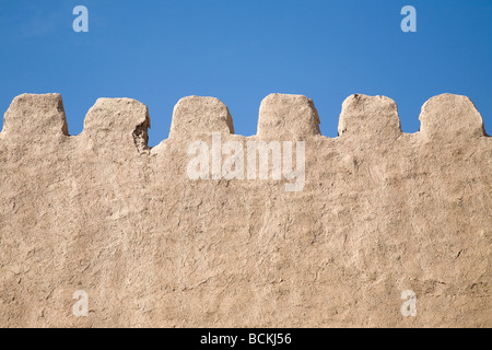 Mur de boue en ruine Banque D'Images