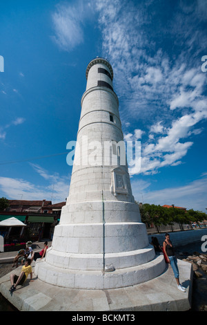 L'île de Murano Venise - Faro Banque D'Images