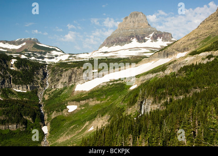 Avis de Logan Pass d'aller à la route du soleil Banque D'Images