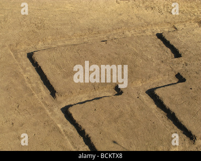 Archéologie excavation excavation sur l'ancienne Voie Appienne, Rome, Italie Banque D'Images