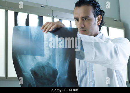 Jeune médecin contrôle x-ray Banque D'Images