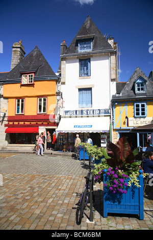 Maisons à colombages, France, Bretagne, Finistère, Bretagne, Finistère, Quimper Banque D'Images