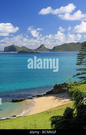 La baie d'amoureux de l'île Lord Howe Banque D'Images