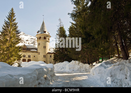 Gressoney Saint Jean Château Savoia Aosta Italie Banque D'Images