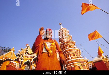 Saint Homme Maruti Temple dédié au dieu hindou Hanuman le Dieu Singe Altinho Panjim Goa Inde Banque D'Images