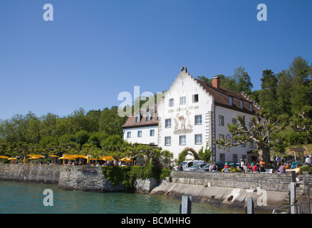 Meersburg Baden Württemberg Allemagne UE sur le bord du lac de Constance dans la basse-ville médiévale Unterstadt Banque D'Images