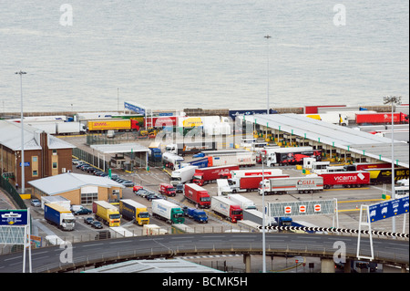Les quais de l'Est et du Port de Ferry Dover Kent UK Banque D'Images
