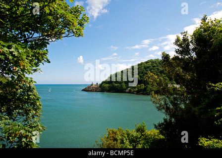 L'embouchure de la rivière dart à Dartmouth dans le Devon, UK Banque D'Images