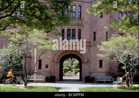 USA New Haven Connecticut Yale University Hall Vanderbilt sur le vieux campus Banque D'Images