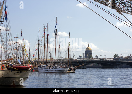 TALL SHIPS RACES St Petersburg Russie 11 juillet 2009 14 Banque D'Images