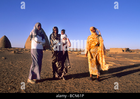 Soudan nubie old dongola woman portrait Banque D'Images