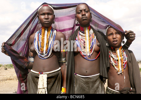 Vallée de l'Omo Ethiopie tribu erbore Banque D'Images