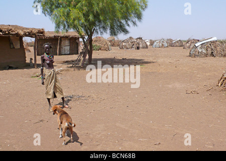 Vallée de l'Omo Ethiopie tribu erbore Banque D'Images