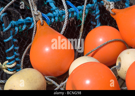 La Nasse sur Berneray port, Western Isles, Ecosse Banque D'Images