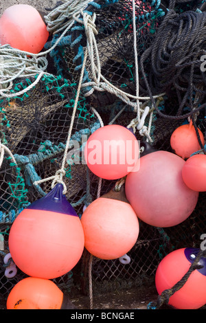 La Nasse sur Berneray port, Western Isles, Ecosse Banque D'Images