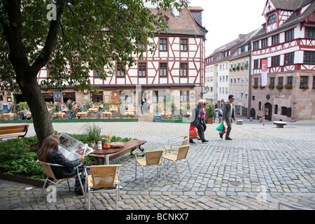 Tiergärtnertorplatz Albrecht Dürer Haus Banque D'Images