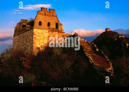 Jiankou Great Wall, Xizhazi, village du comté de Huairou, Beijing, Chine Banque D'Images